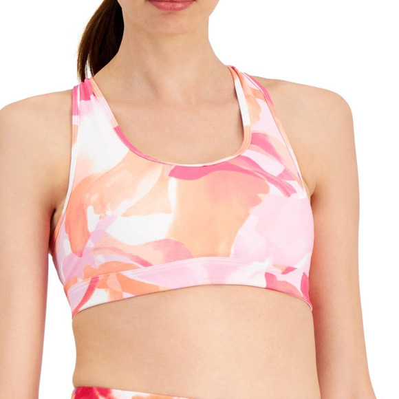 ID Ideology Floating Petals Medium Impact Sports Bra XS - Picture 1 of 7